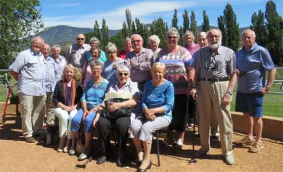 Greenway and Conder-Lanyon Probus Members enjoy a visit to Lanyon Homestead.